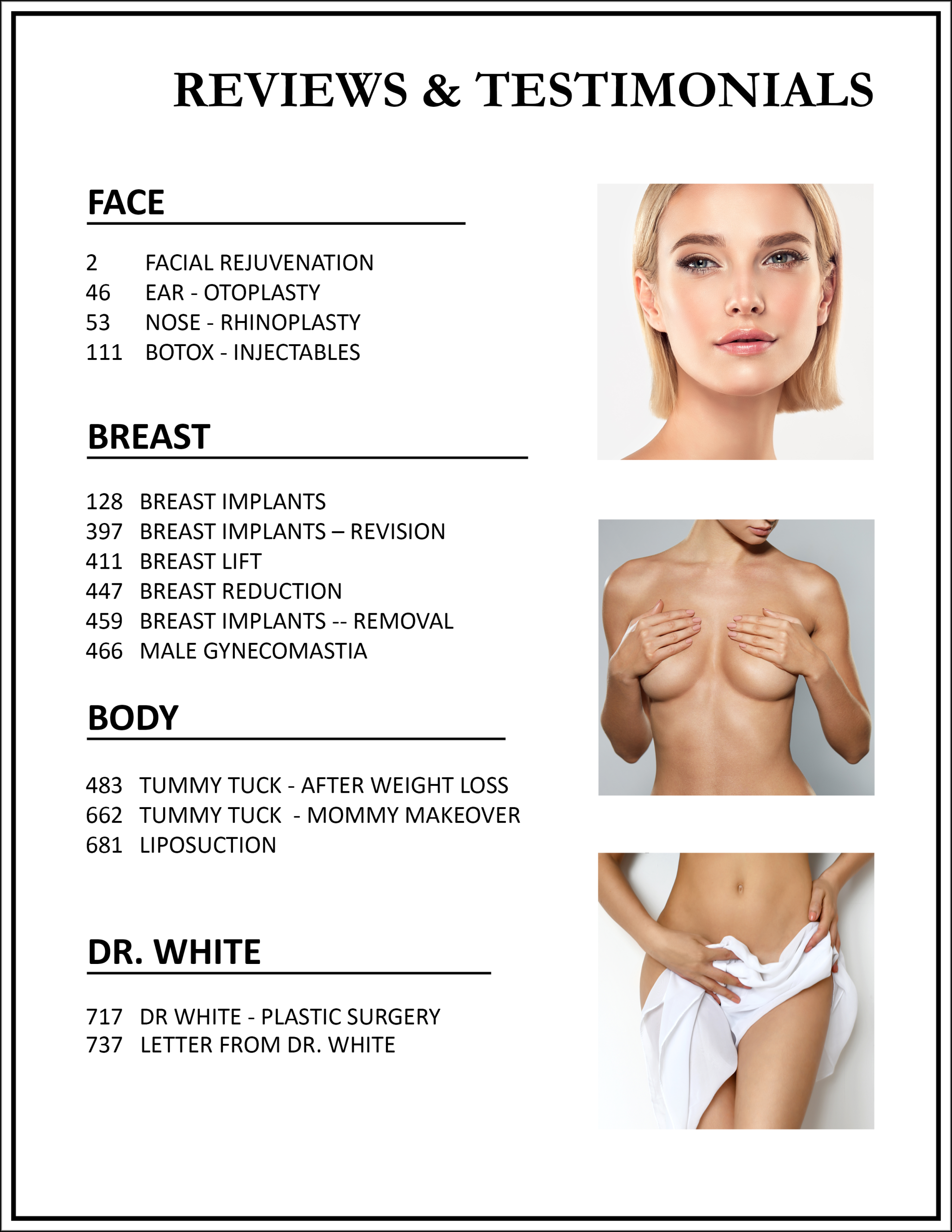 Book Table of Contents
